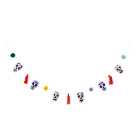 6ft. Sugar Skull, Pom Pom & Tassel Garland by Ashland®