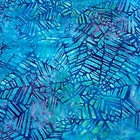 Feldman Premium Indonesian Batik Turquoise Crackle Fabric