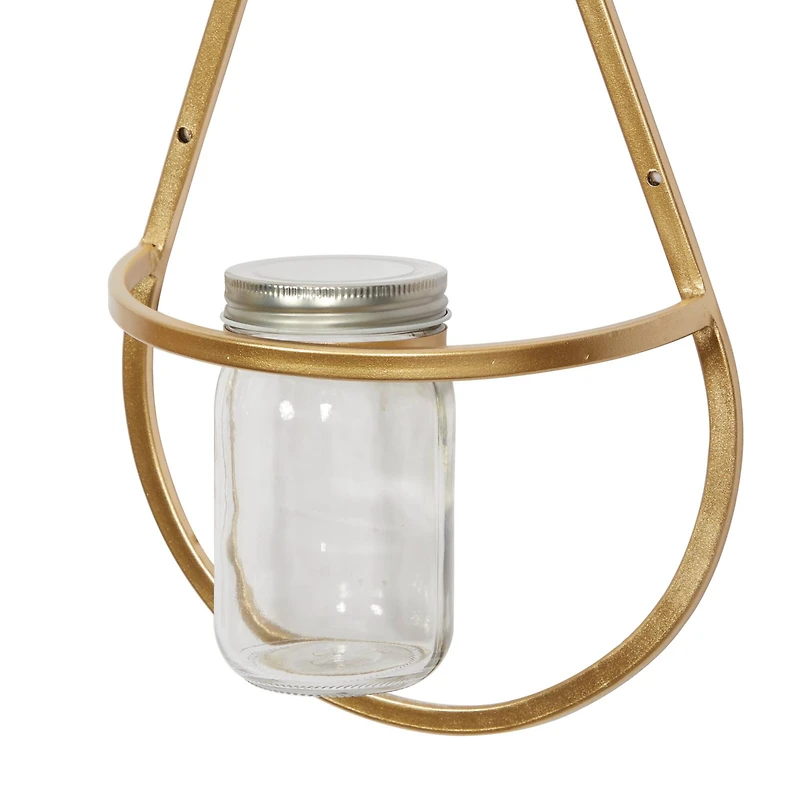 CosmoLiving by Cosmopolitan Gold Vase Metal Wall Décor Set, 3ct.