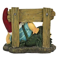 Design Toscano 8" Irving Gnomlin Resting on His Laurels Garden Gnome Statue