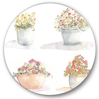 Designart - Four Outdoor Flower Pots