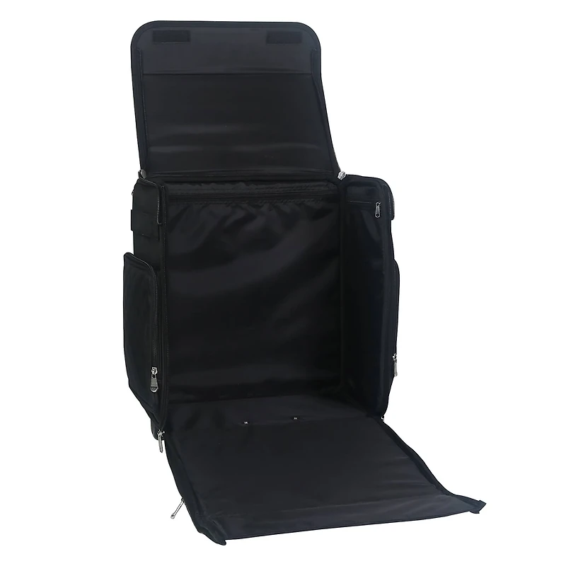 Everything Mary Black Quilted Rolling Scrapbook Storage Tote