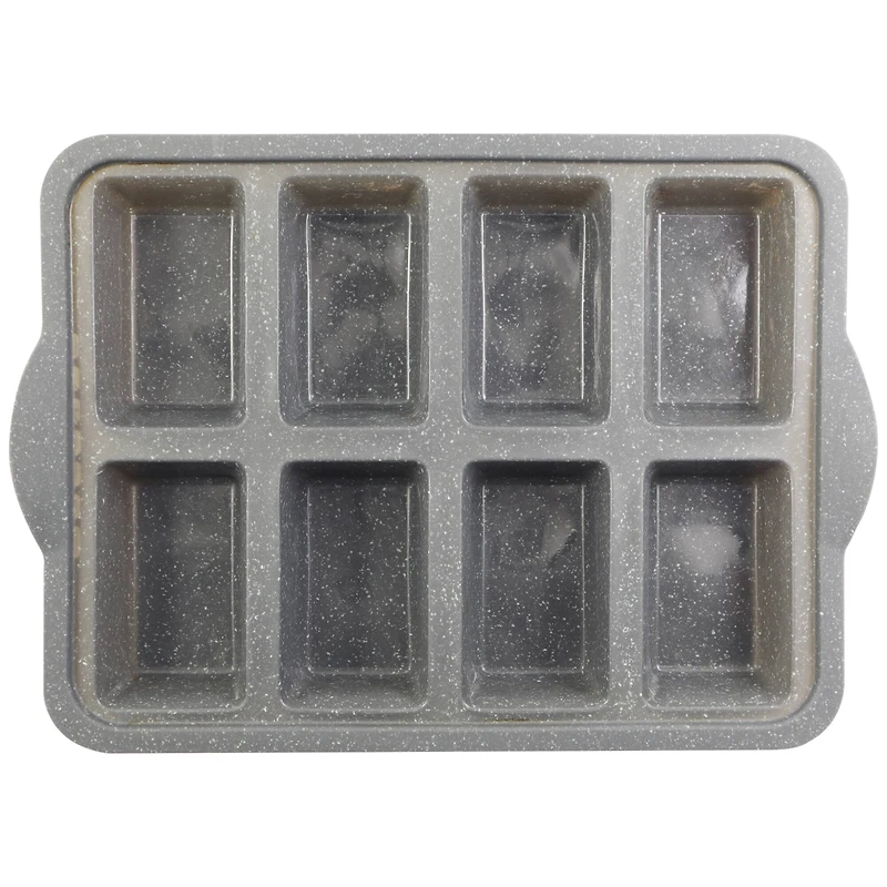 8-Cavity Metal-Reinforced Silicone Mini Loaf Pan by Celebrate It®