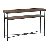 Hello Honey® 48" Saratoga Rustic Wood & Metal Console Table