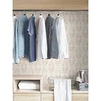 NuWallpaper Cream Folk Tulip Peel & Stick Wallpaper