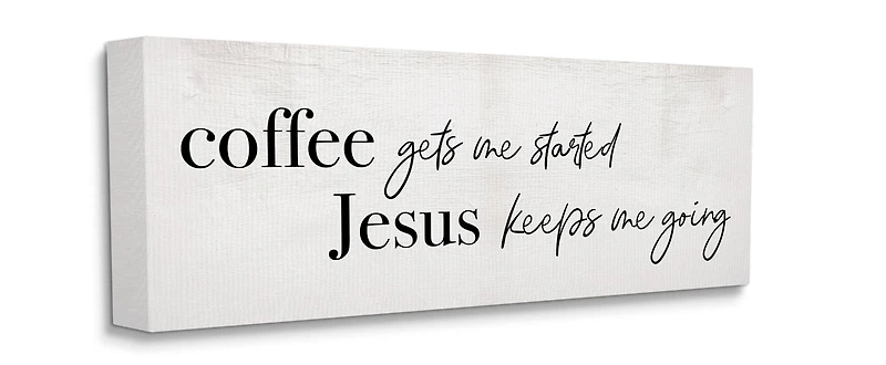 Stupell Industries Jesus Keeps Me Going Canvas Wall Art