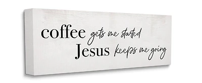 Stupell Industries Jesus Keeps Me Going Canvas Wall Art