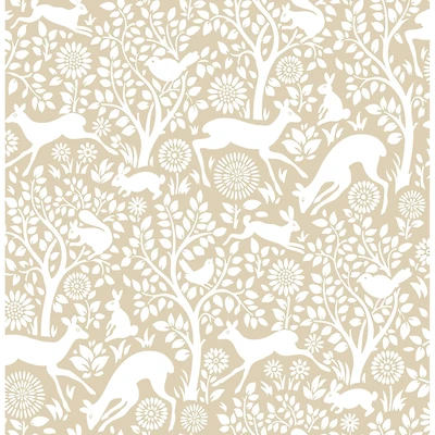 NuWallpaper Cream Merriment Peel & Stick Wallpaper