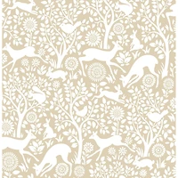 NuWallpaper Cream Merriment Peel & Stick Wallpaper