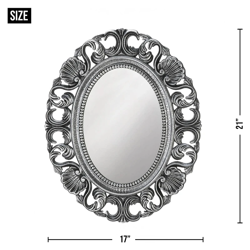 Silver Scallop Wall Mirror