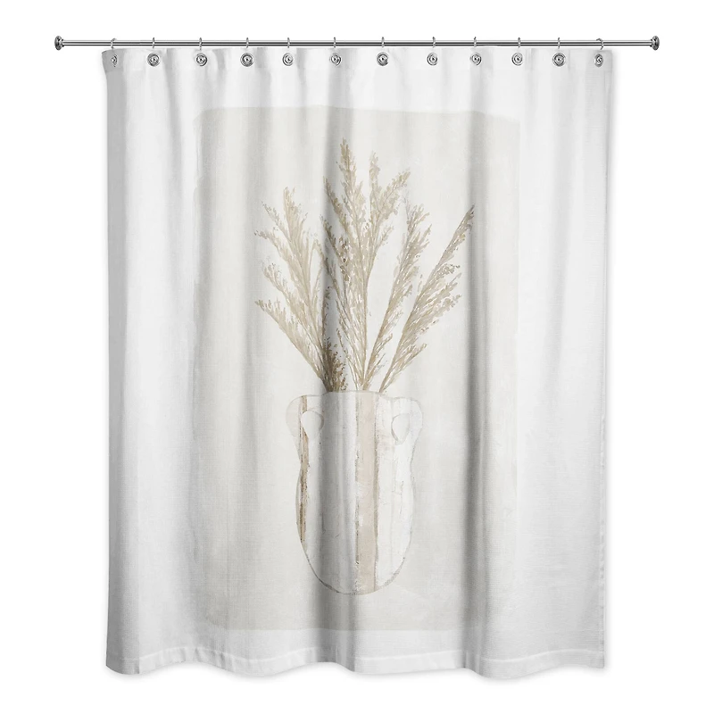 Pampas Jug Striped 71" x 74" Shower Curtain