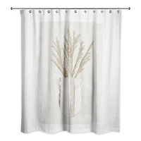 Pampas Jug Striped 71" x 74" Shower Curtain