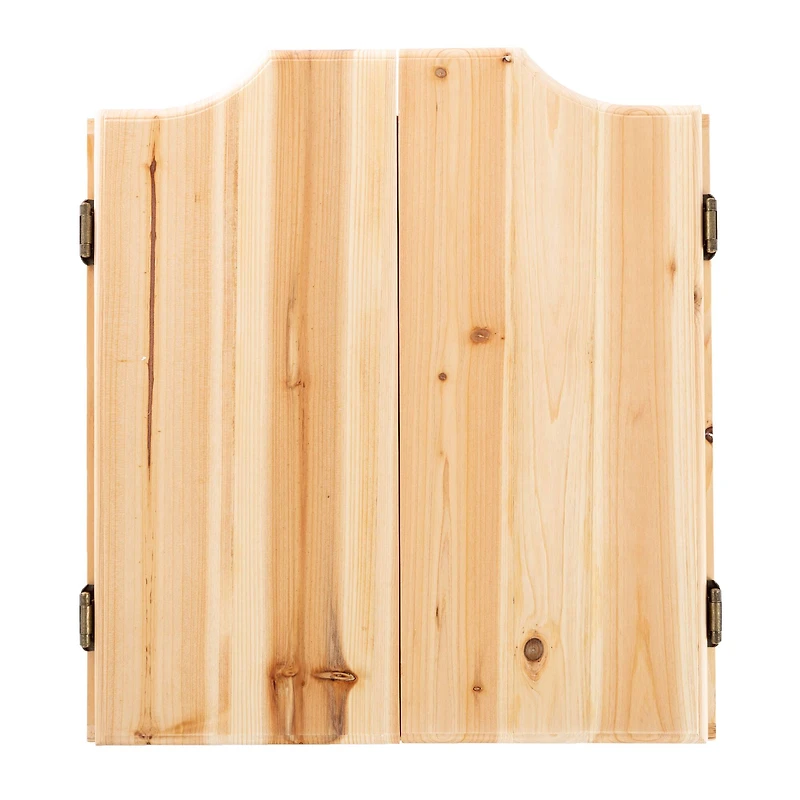 Toy Time Solid Wood Dart Cabinet Set