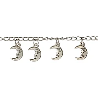 Silver Metal Moon Charms, 16mm by Bead Landing™