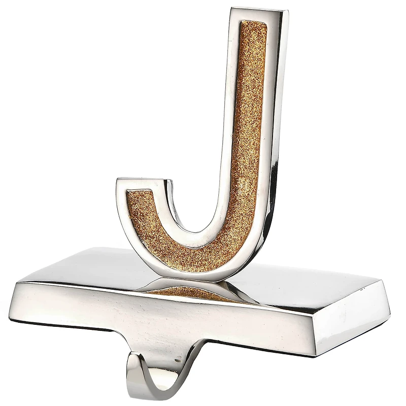 5" Gold Sparkle JOY Stocking Holders, 3ct.