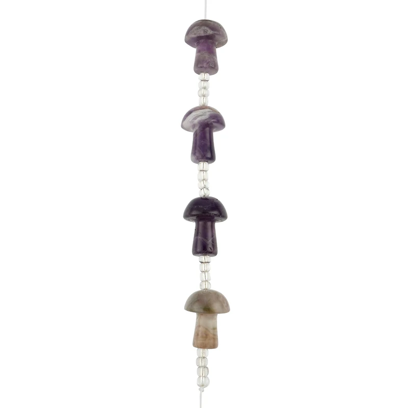 Amethyst Mushroom Beads, 20mm by Bead Landing™