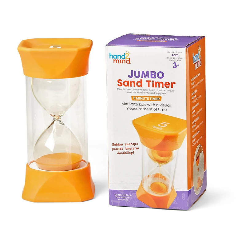 hand2mind® Jumbo 5-Minute Sand Timer