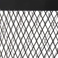 Simple Designs 13" Mesh Cylindrical Steel Table Lamp