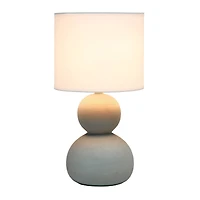 Simple Designs 15.3" Taupe Stone Age Table Lamp