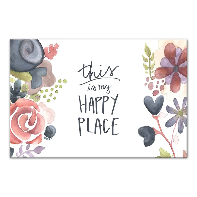 This Is My Happy Place 18" x 12' Canvas Wall Art