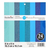 12 Pack: Blue Paper Pad by Recollections™, 6" x 6"