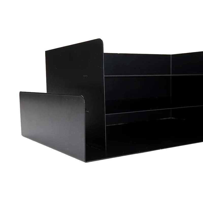 Mind Reader Black Tiered Letter Tray