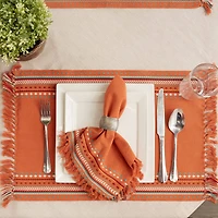 DII® Sedona Sunset Hacienda Stripe Fringed Cloth Dinner Napkins, 6ct.