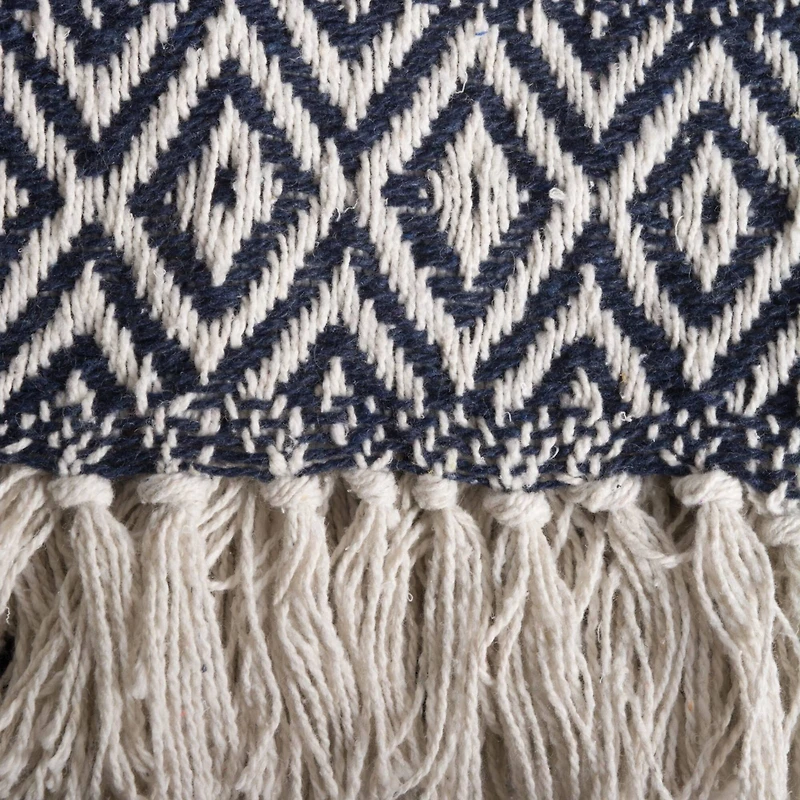 DII® Navy Adobe Stripe Throw