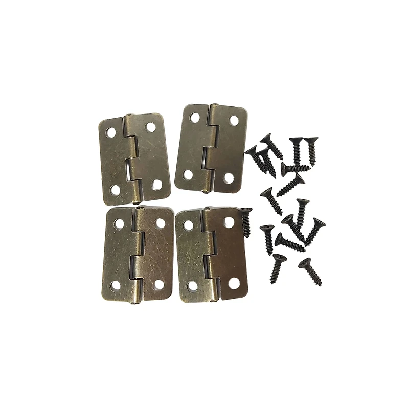 Bronze Metal Hinges with Screws, 4ct. by Make Market®