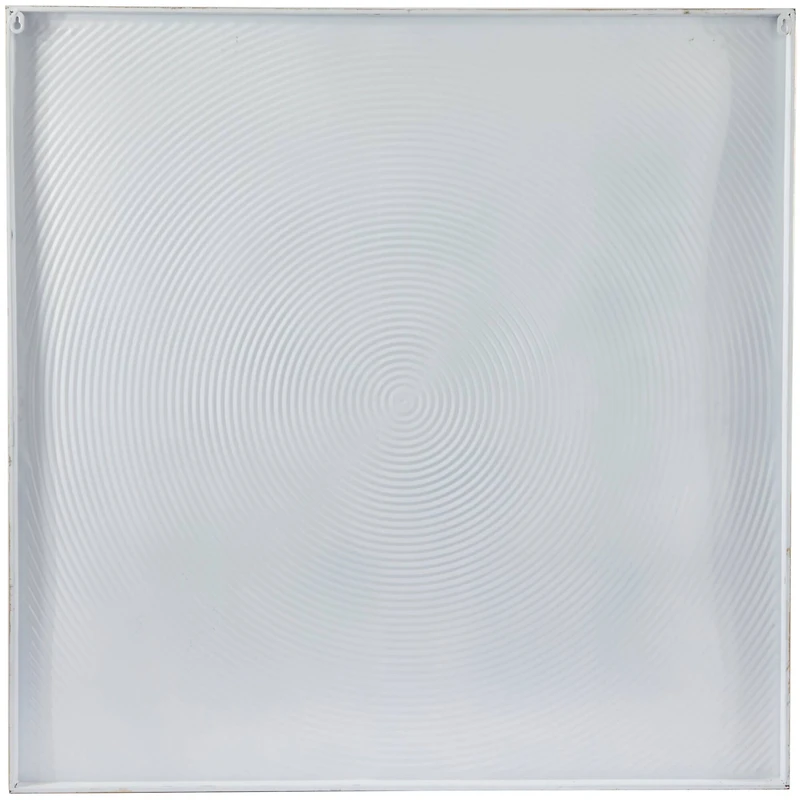 White Metal Spiral Starburst Framed Wall Art with Gold Frame 40" x 1" x 40"