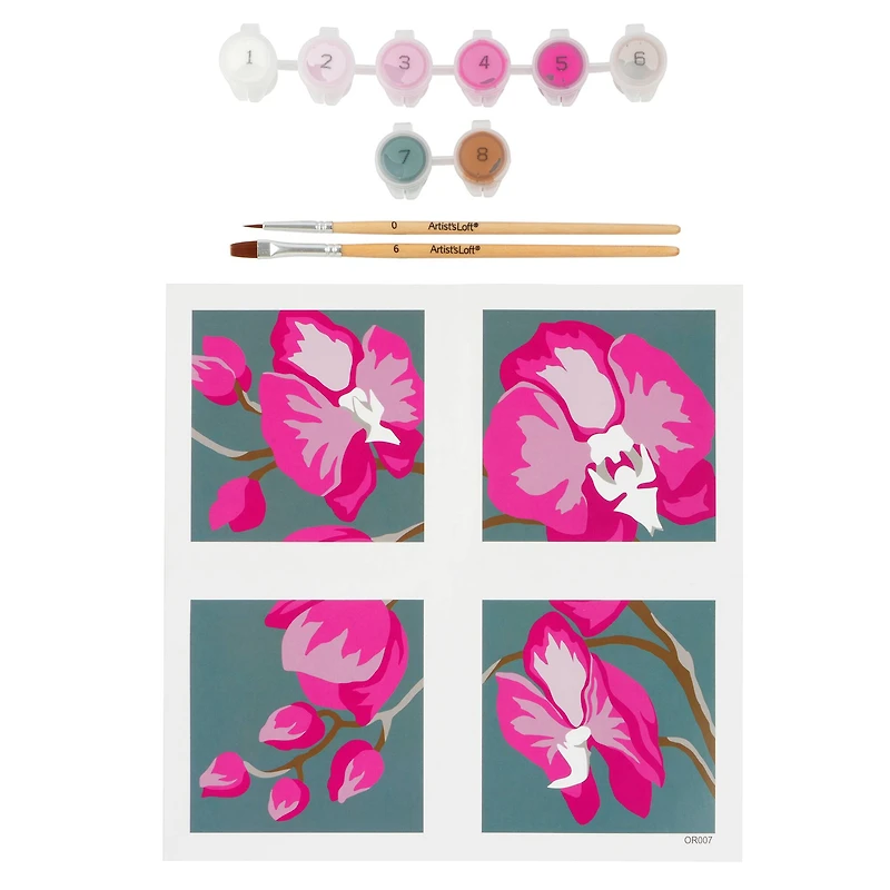 Orchids Paint-by-Number Gallery Mini Kit by Artist's Loft®