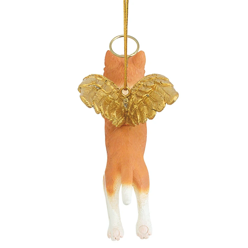 Design Toscano Honor the Feline Orange Tabby Cat Angel Ornament