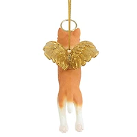 Design Toscano Honor the Feline Orange Tabby Cat Angel Ornament