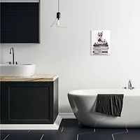 Stupell Industries Fashion Accessories Glam Magazine Book Stack Wall Plaque