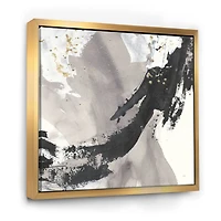 Designart - Glam Painted Arcs III - Transitional Framed Canvas