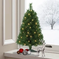 3ft. Pre-Lit Snow Ridge Artificial Fir Christmas Tree, Clear Lights