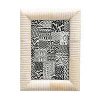Hello Honey® Natural Hand-Carved Bone 4" x 6" Photo Frame
