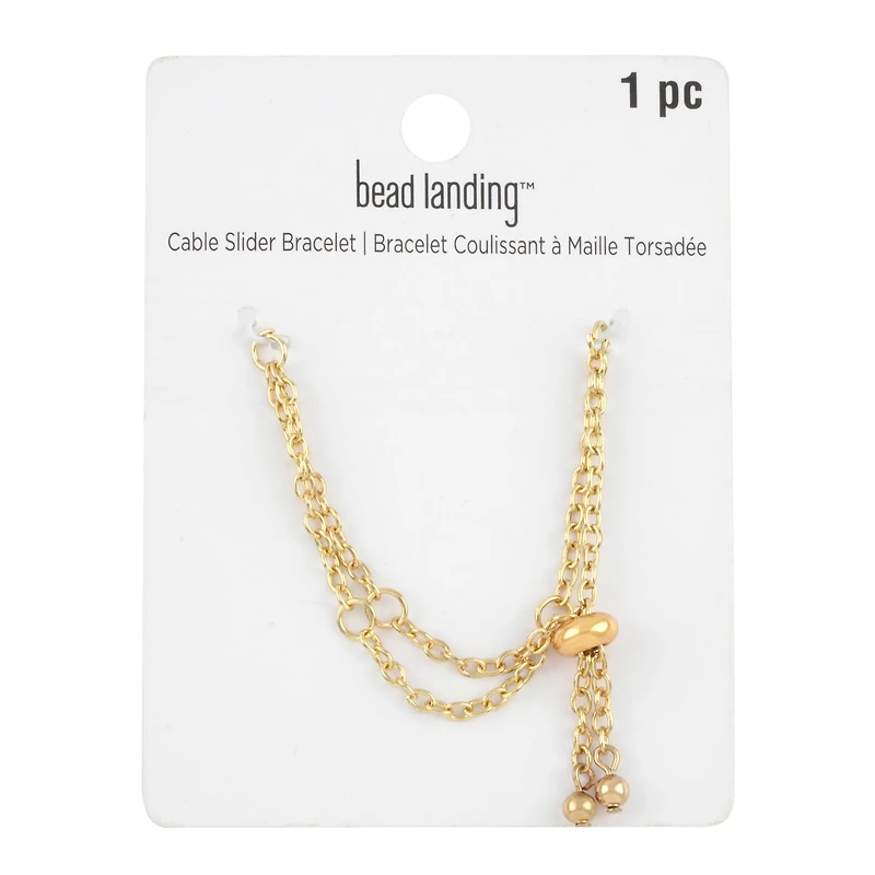 9" Gold Slider Charm Bracelet by Bead Landing™