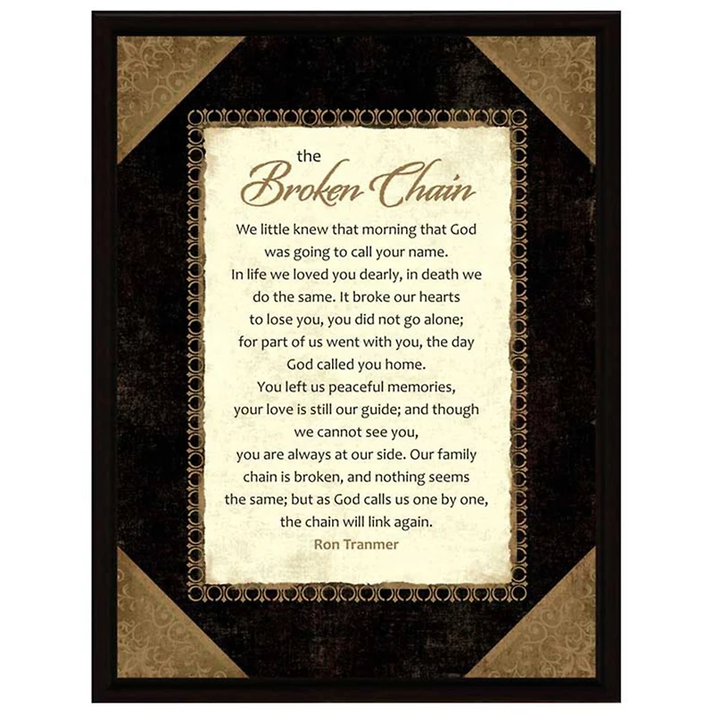 Broken Chain Wood Framed Art