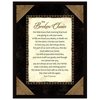 Broken Chain Wood Framed Art