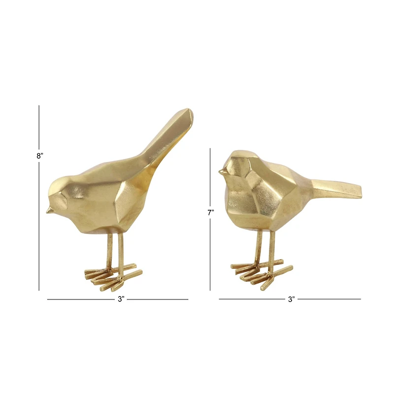 CosmoLiving by Cosmopolitan Modern Polystone Bird Sculpture Set