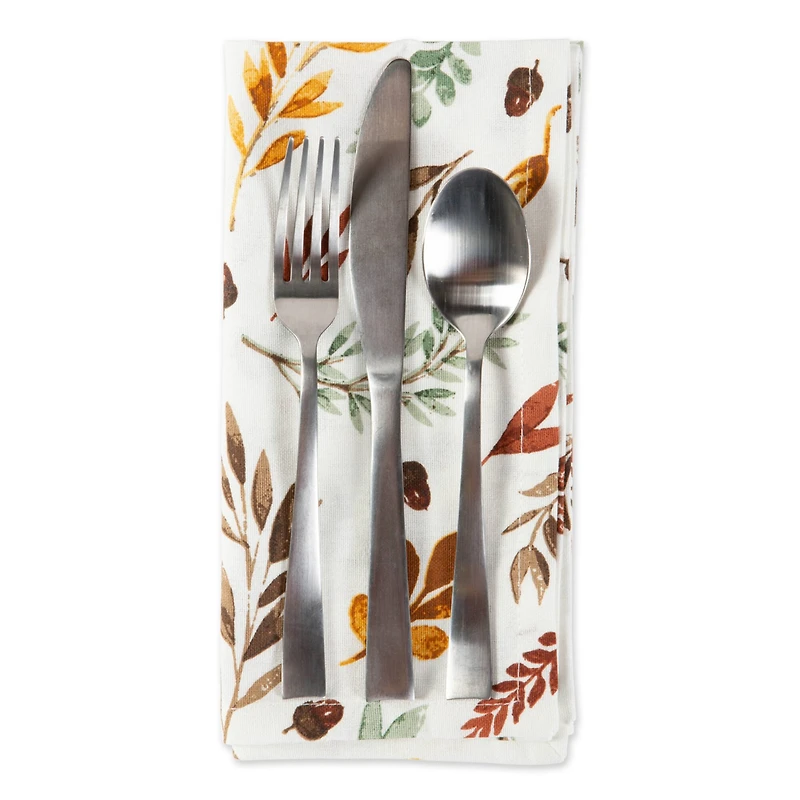 DII® Thanksgiving Thankful Autumn Fall Leaves Dinner Napkins, 6ct.
