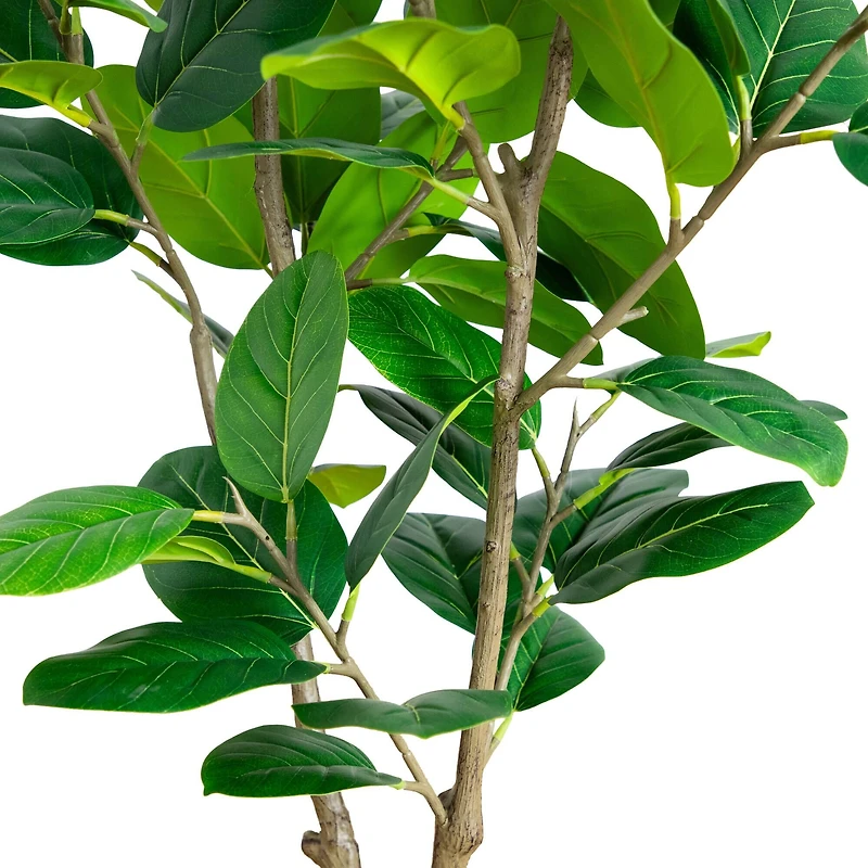 4ft. Artificial Audrey Ficus Tree in Rustic Decorative Planter