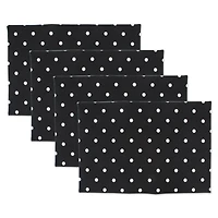 DII® Black & White Reversible Polka Dot Placemats, 4ct.