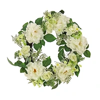 22" Daisy, Peony, & Buttercup Wreath