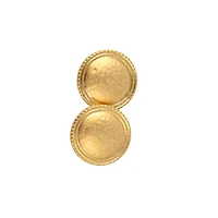 LaMode 1 1/8" Hammered Gold Shank Buttons, 2ct.