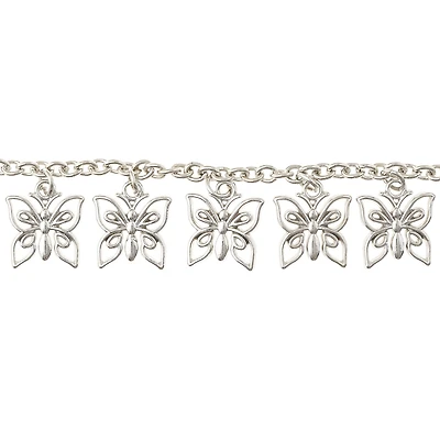 Silver Iron Butterfly Necklace by Bead Landing™