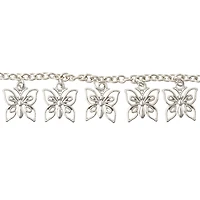 Silver Iron Butterfly Necklace by Bead Landing™