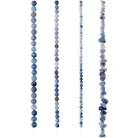 Dark Blue Aventurine Beads Value Pack by Bead Landing™