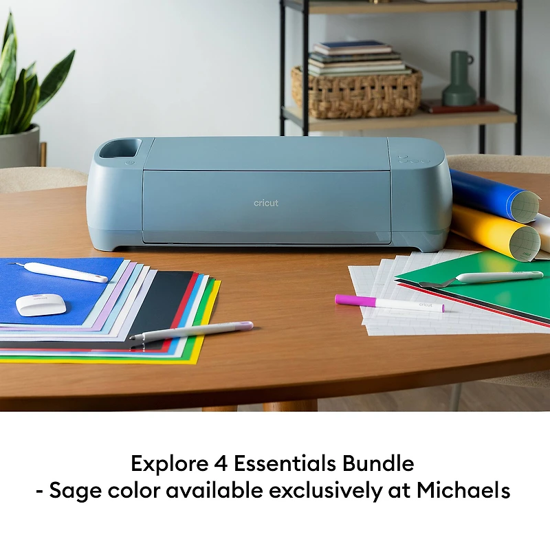 Cricut Explore® 4 in Sage & Essentials Bundle